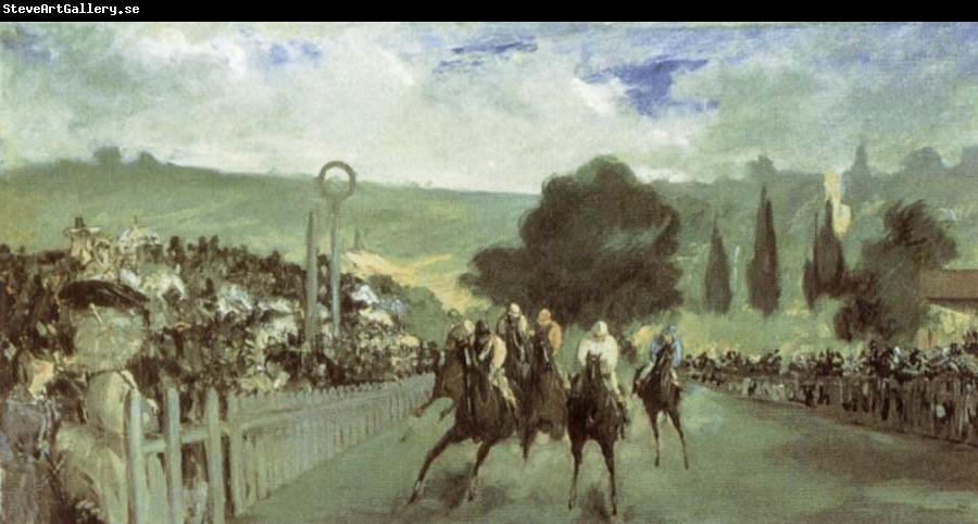 Edouard Manet The Races at Longchamp